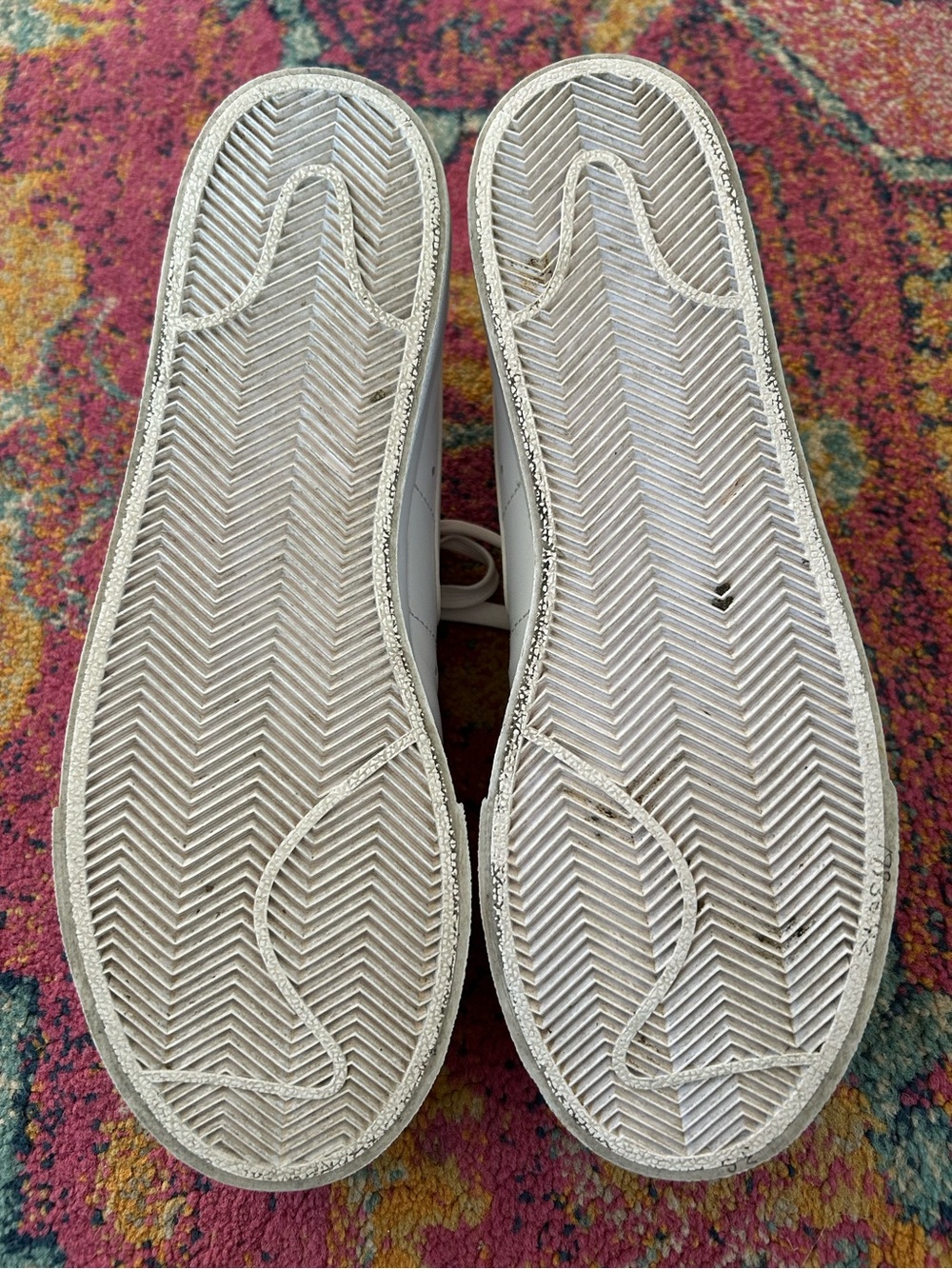 Nike | Women’s Triple White Leather Platform Blazer Low-Top Platform Shoes 10.5 - Picture 15 of 16